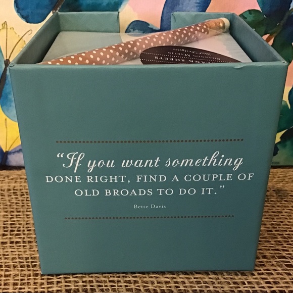 Madison Park Bette Davis quote note cube. NWT - Picture 1 of 6